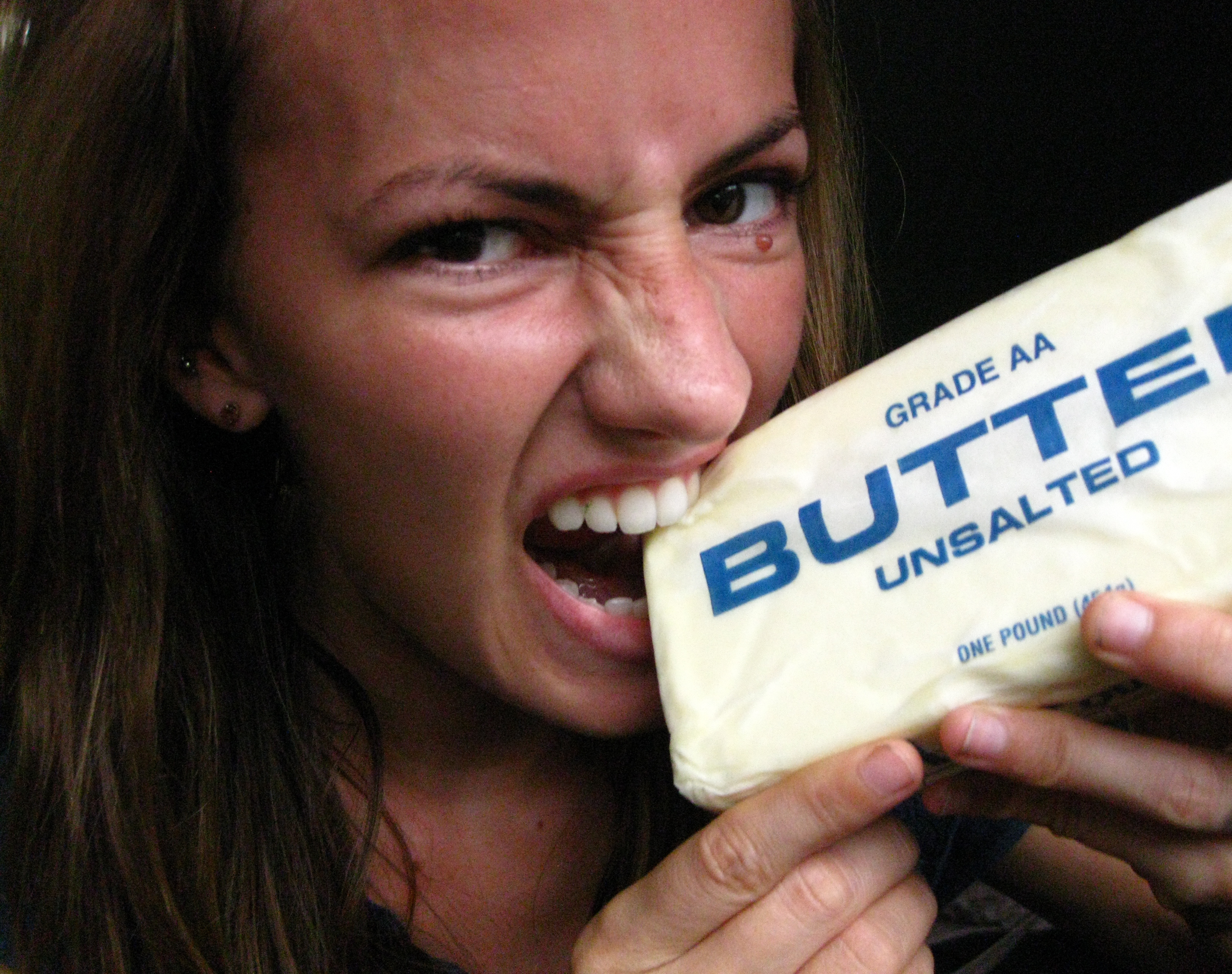 Image result for picture of someone eating butter