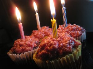 Chocolate and Vanilla Grain-Free Birthday Cupcakes