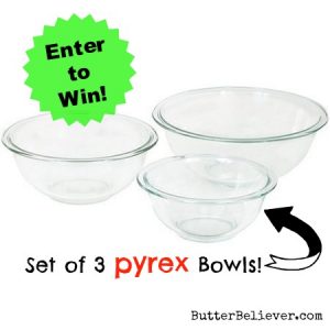 Weekly Giveaway: Pyrex Mixing Bowls Set