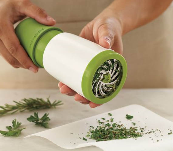 Herb mill—grind up fresh herbs as easily as grinding pepper! So much tastier than dried.