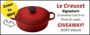 Giveaway: Le Creuset Signature Round Wide 3-1/2-Quart French Oven — $285 Value