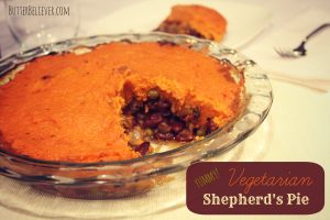 Recipe: Vegetarian Shepherd’s Pie with Sweet Potato Topping