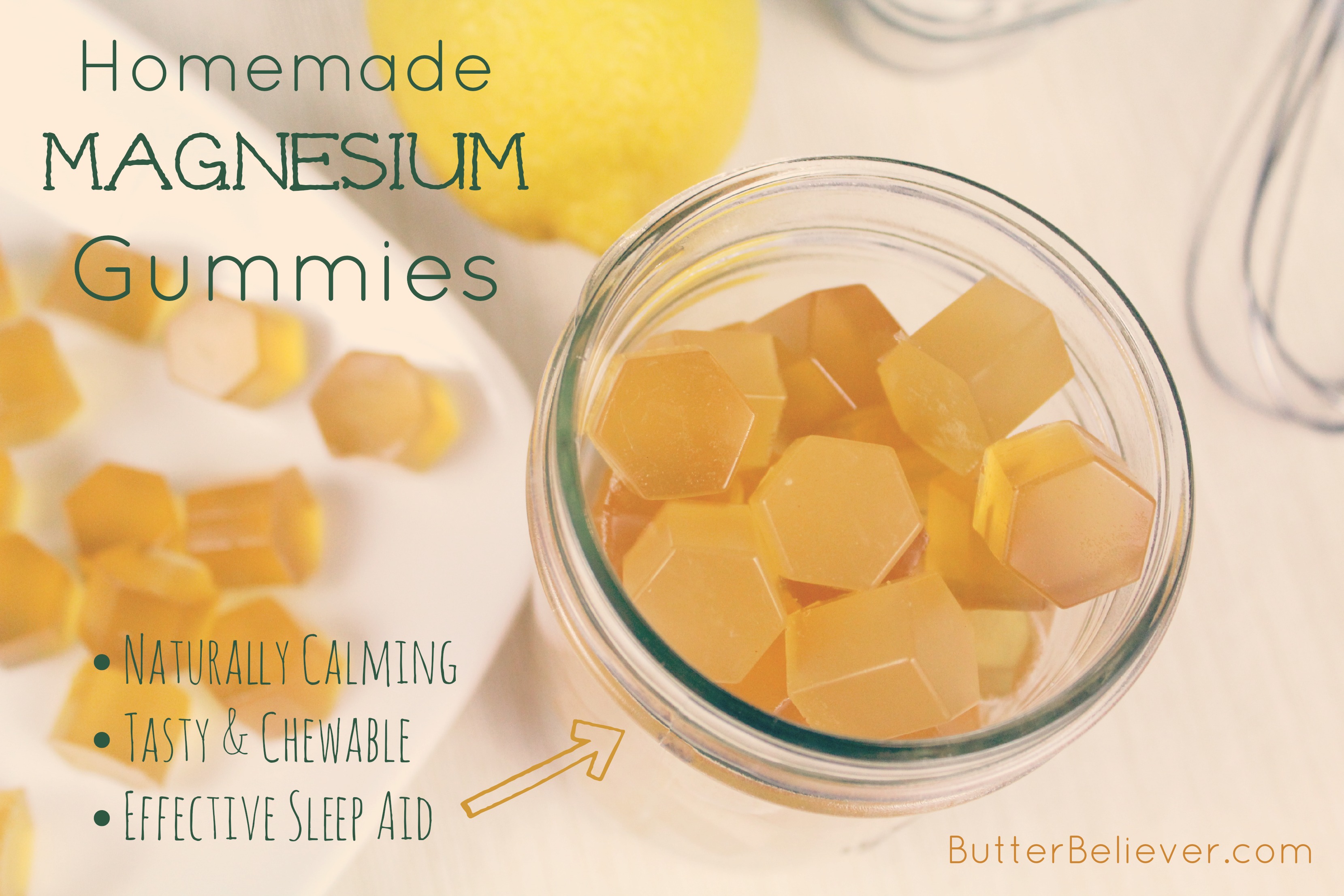 homemade magnesium gummies—a chewable "chill pill" and natural sleep