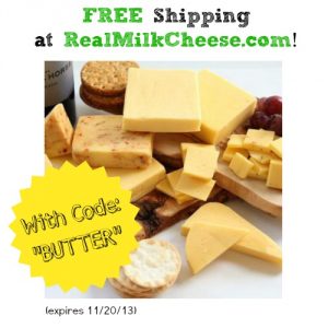 Real Milk Cheese Winner PLUS an Exclusive Coupon Code for Everyone!