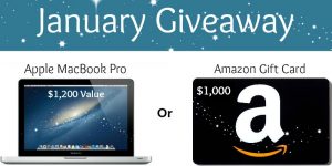 GIVEAWAY: Macbook Pro or $1000 Amazon Gift Card!